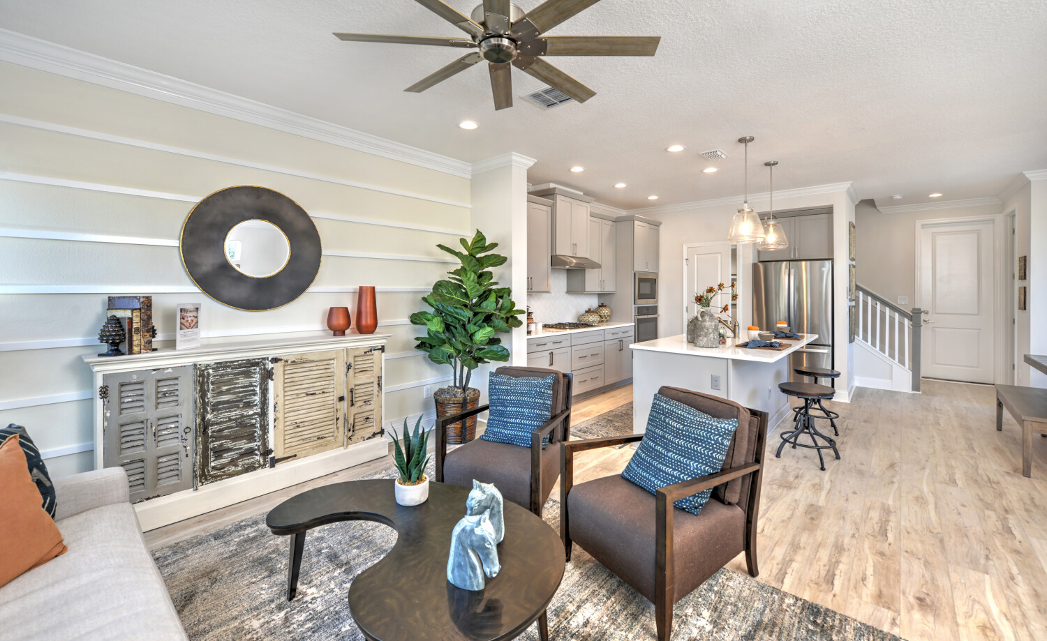 The Bartram B Model Home at Nocatee on a Townhome Series
