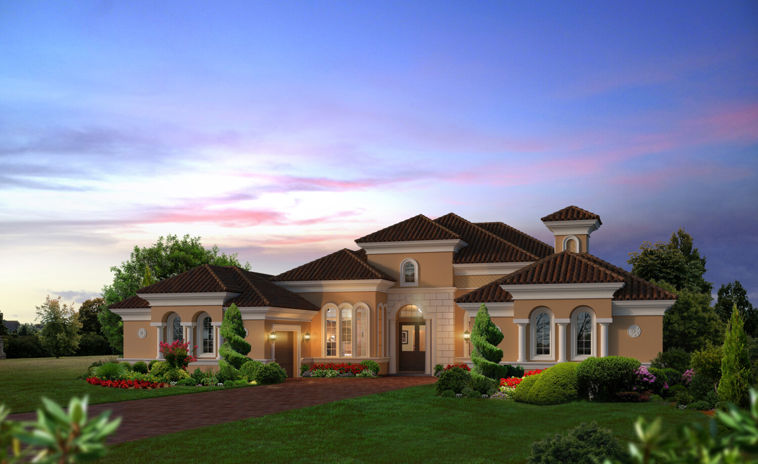 The Monaco Model Home at Plantation Bay on a Estate Serie