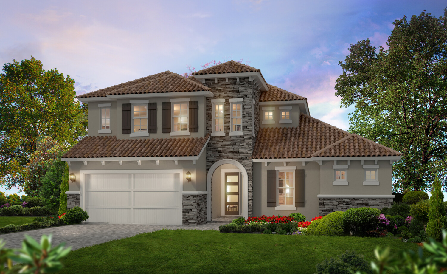 The Palos Verdes Custom Build Home on a Elite Serie at Tamaya